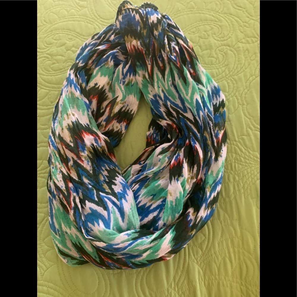 Colorful infinity scarf